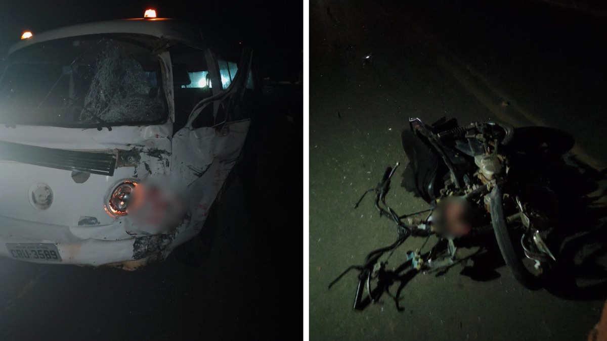 Homem morre em acidente entre moto e Kombi na rodovia ES 358 em Vila Valério