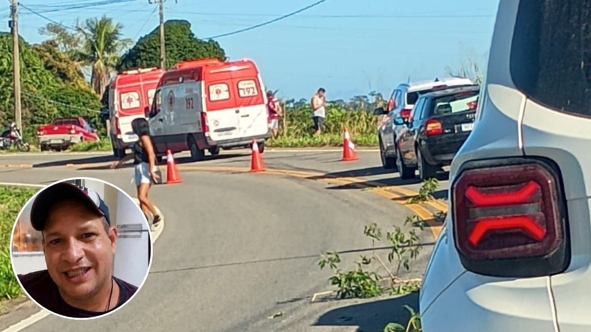 Professor morre após acidente entre duas motos nos 'quilômetros' em São Mateus
