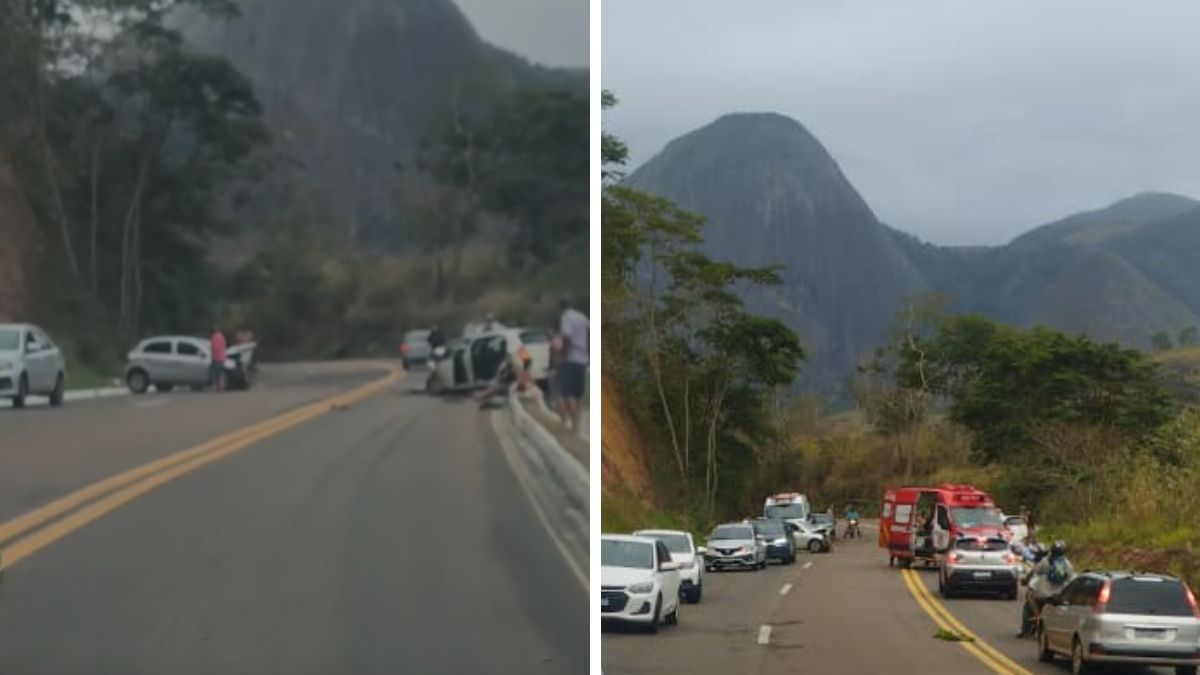 Três crianças estão entre os feridos de acidente com morte entre Nova Venécia e São Gabriel da Palha